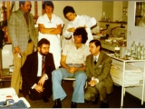 Uri Geller at the Telemetry Laboratory, Foch Hospital Suren, France.