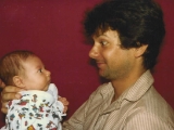 Brother-in-law Shipi with Daniel days after he was born