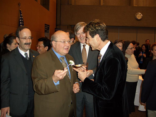 Geneva, Switzerland 2005. L to R With Congressman Eliot L. Engel and Congressman Gary L Ackerman