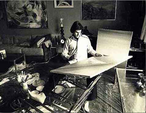 Uri Geller Painting in the 1970s.