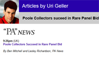 Poole Collectors suceed in Rare Panel Bid