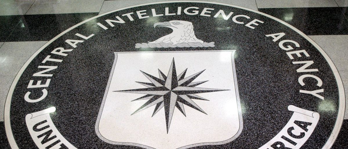 The logo of the U.S. Central Intelligence Agency is shown in the lobby of the CIA headquarters in Langley, Virginia March 3, 2005. U.S. President George W. Bush visited the headquarters for briefings Thursday. REUTERS/Jason Reed JIR - RTR3VKE